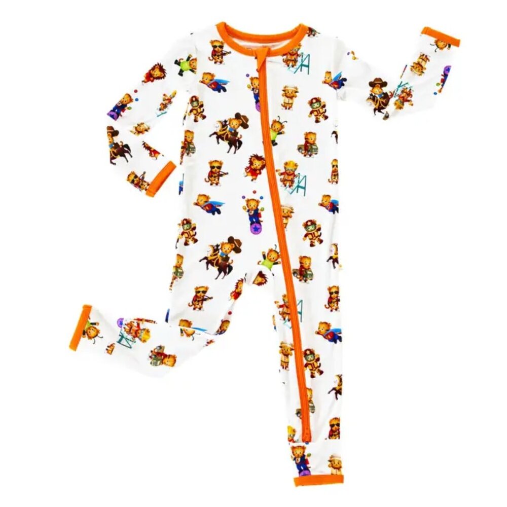 Soulbaby Daniel Tiger's Neighborhood  Cozies Bamboo Pj's Size 18-24